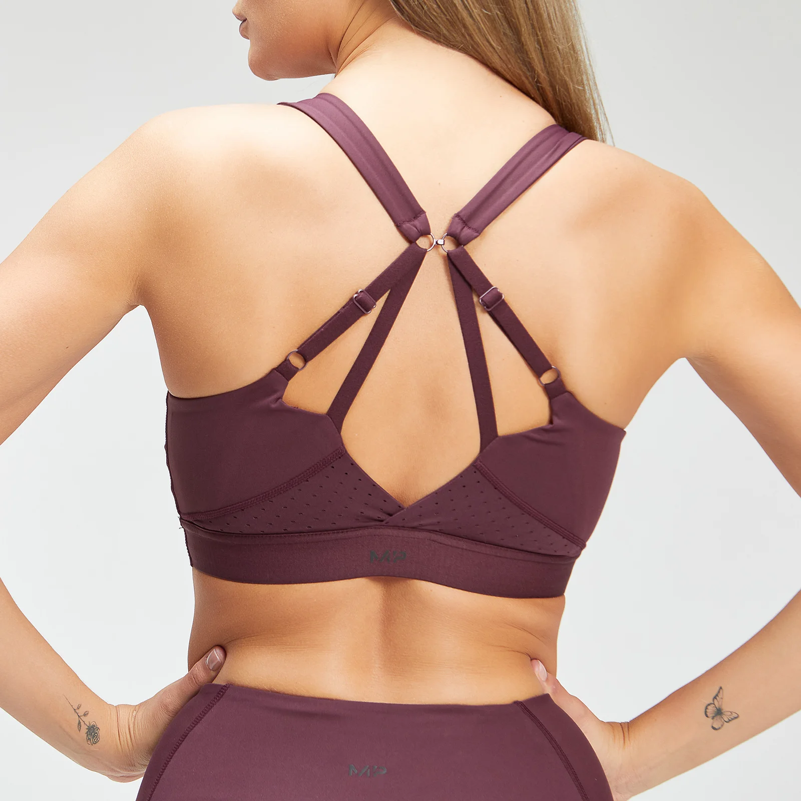 MP Women's Power Ultra Sports Bra - Port/Must - XXS Pilt 1