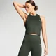 MP Naiste Essentials Training Racerback Crop Tank - Vine Leaf