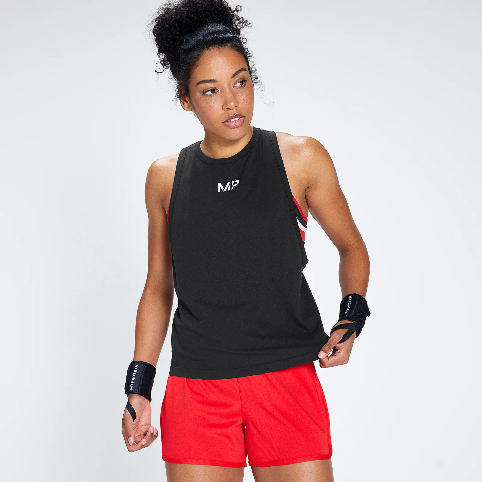 MP Naiste Engage kerge õmblusteta vest - must/valge - XXS Pilt 1