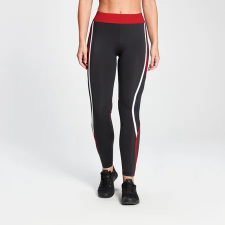 MP Naiste Engage Colour Block Leggings - Mustad/ Danger