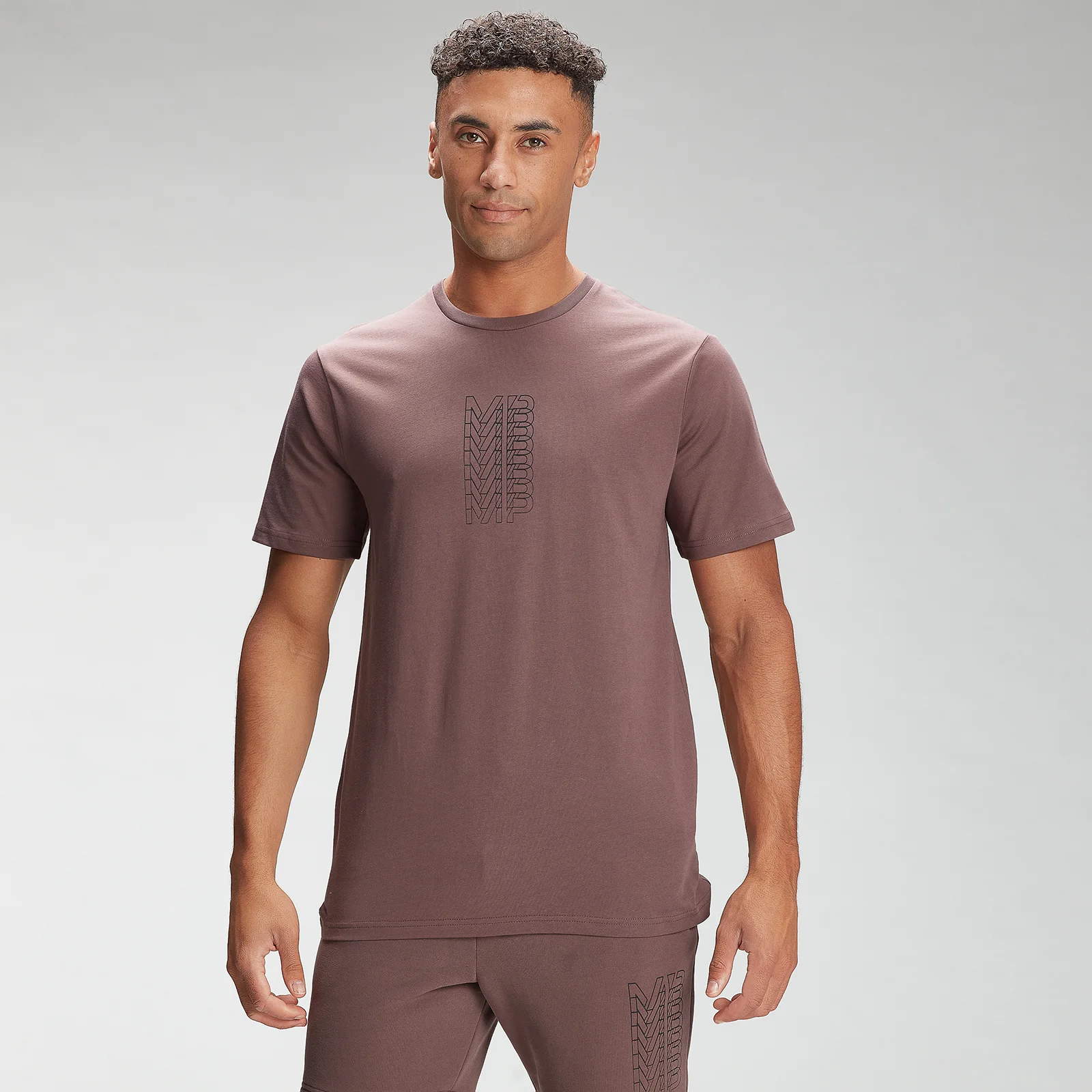 MP Men's Repeat MP Graphic Short Sleeve T-Shirt - Warm Brown - XXS Pilt 1