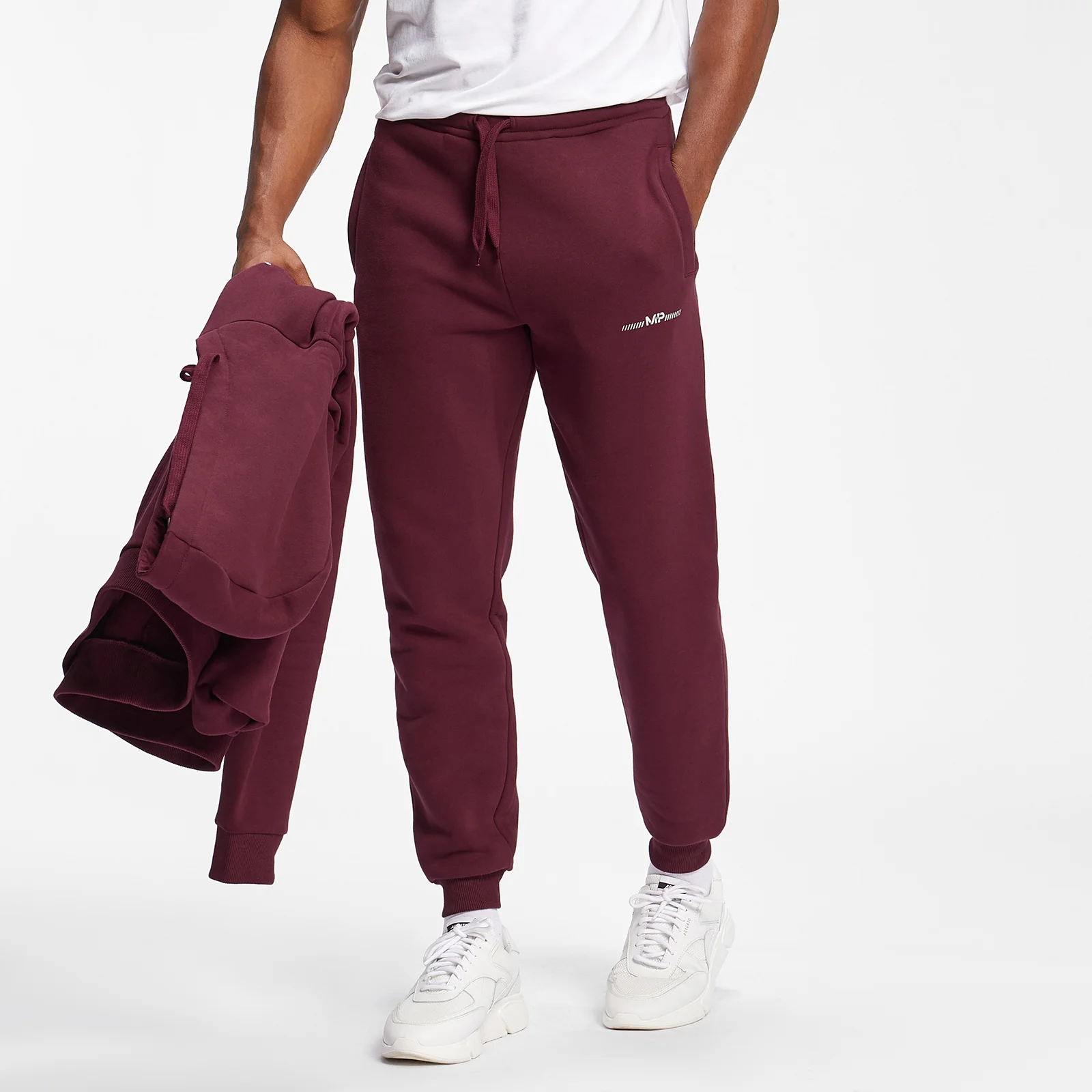 MP Men's Mini Mark Graphic Joggers - Merlot - XXS Pilt 1