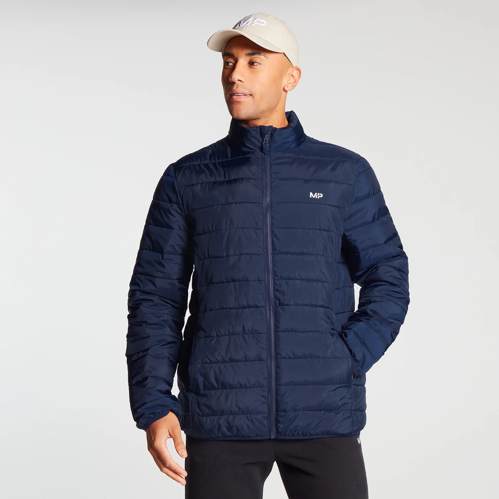 MP Men's Lightweight Packable Puffer Jacket - Navy - XXS Pilt 1
