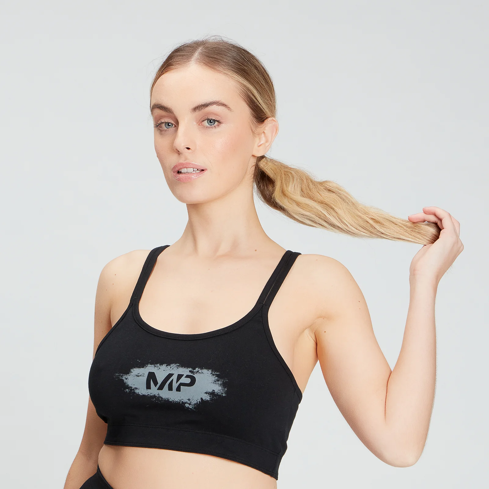 MP Women's Chalk Graphic Sports Bra - Black - XS Pilt 1
