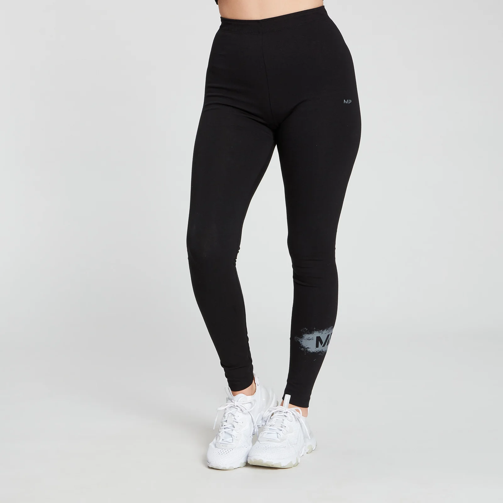 MP Women's Chalk Graphic Leggings - Black - XXS Pilt 1