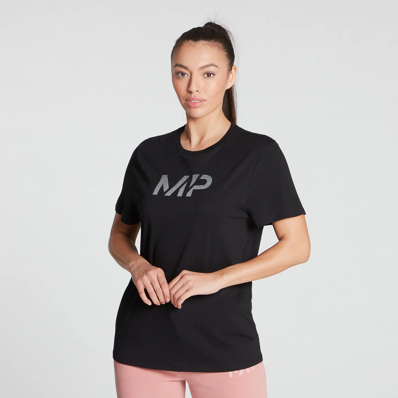 MP Women's Gradient Line Graphic T-Shirt - Black - XXS Pilt 1