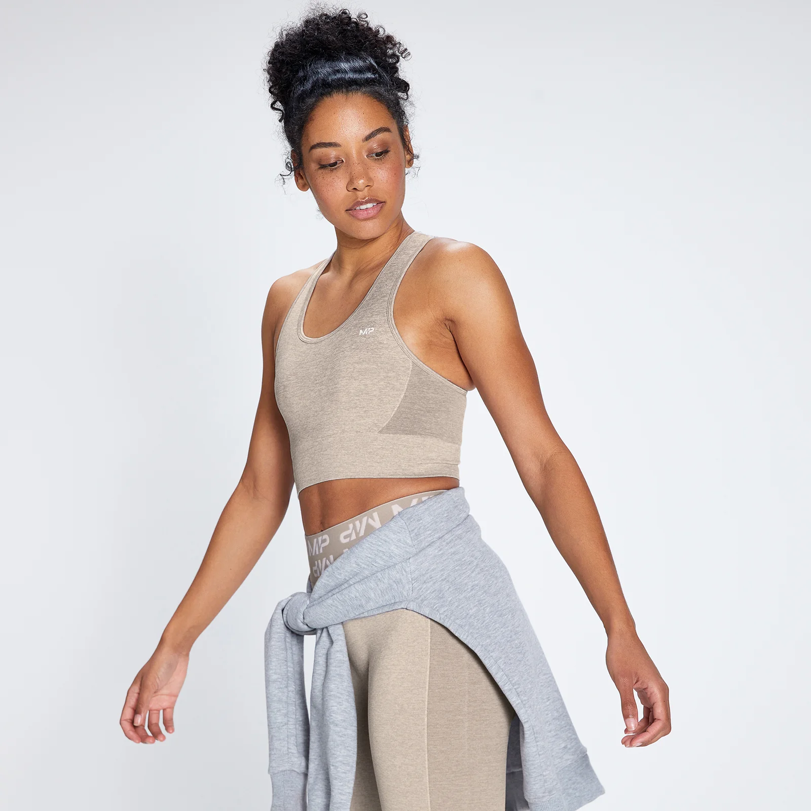 MP Women's Curve Sports Bra - Sesame - XXS Pilt 1