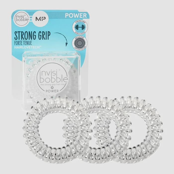 MP X Invisibobble® Power Reflective - kristallvalge - 3 TÜKKI PAKIS