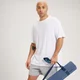 MP Meeste Composure suurte lühikeste varrukatega T-särk – valge