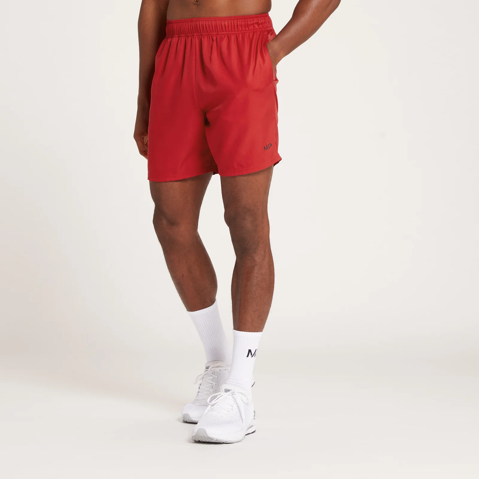 MP meeste Repeat trükipildiga lühikesed treeningpüksid – veinivärvi - XXS Pilt 1