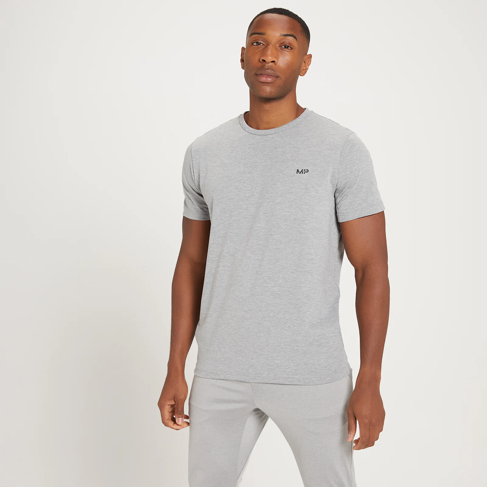 MP Meeste Adapt Drirelease Grit Print lühikeste varrukatega T-särk – tormhall marli - XXS Pilt 1