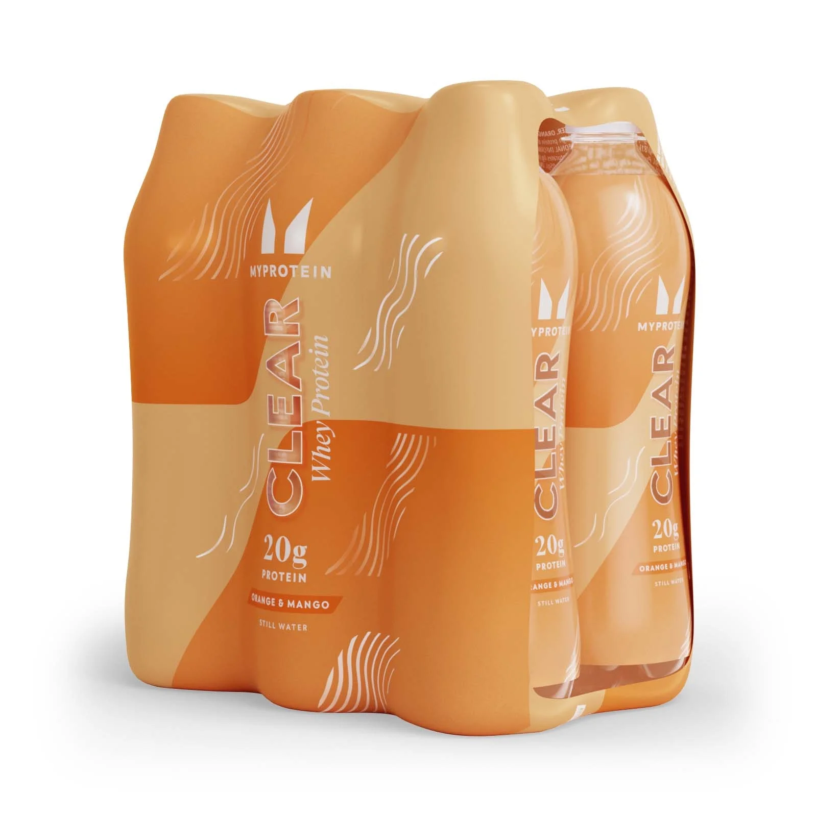 Clear Protein Water – joogivalmis (6 tk) - 6 Pack - Orange & Mango Pilt 1