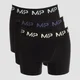 MP meeste värvilise logoga bokserid (3 pakk) – Black/Frost Green/Steel Blue/Ice Sinine