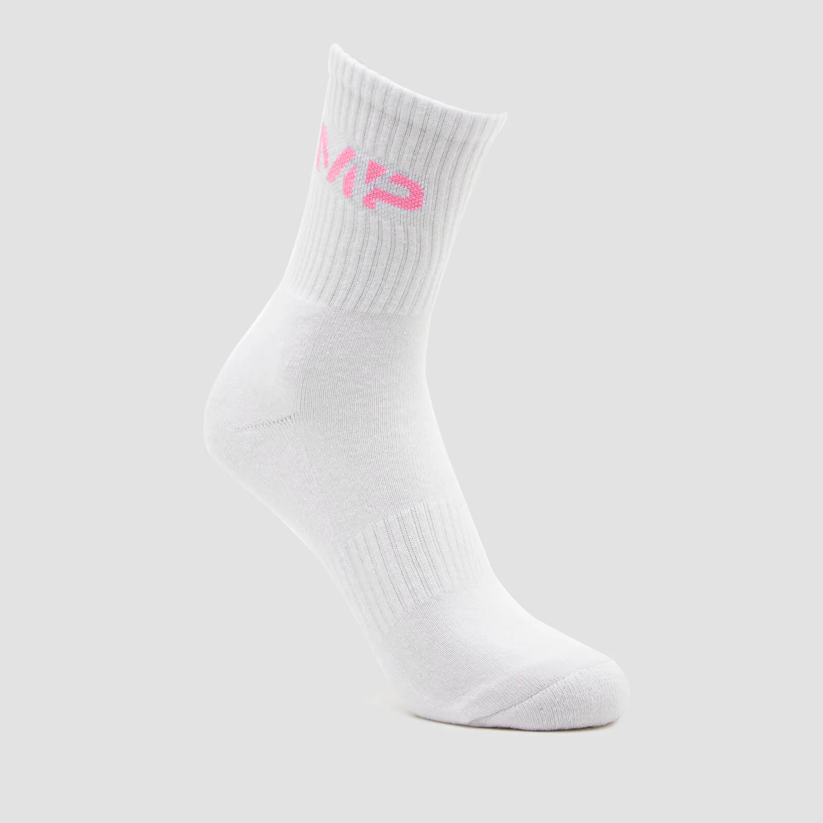 MP Essential Crew Socks Unisex - White/Candy Floss - UK 2-5 Pilt 1