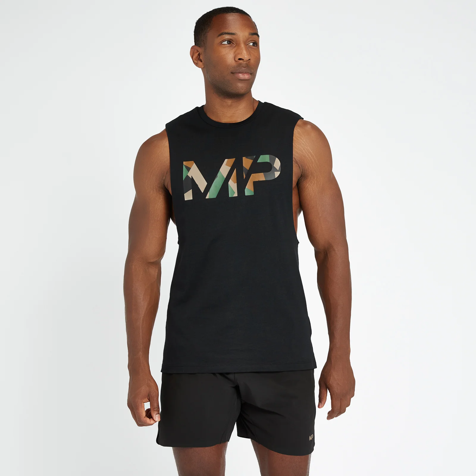 MP meeste Adapt Camo Print maika - must - XXS Pilt 1