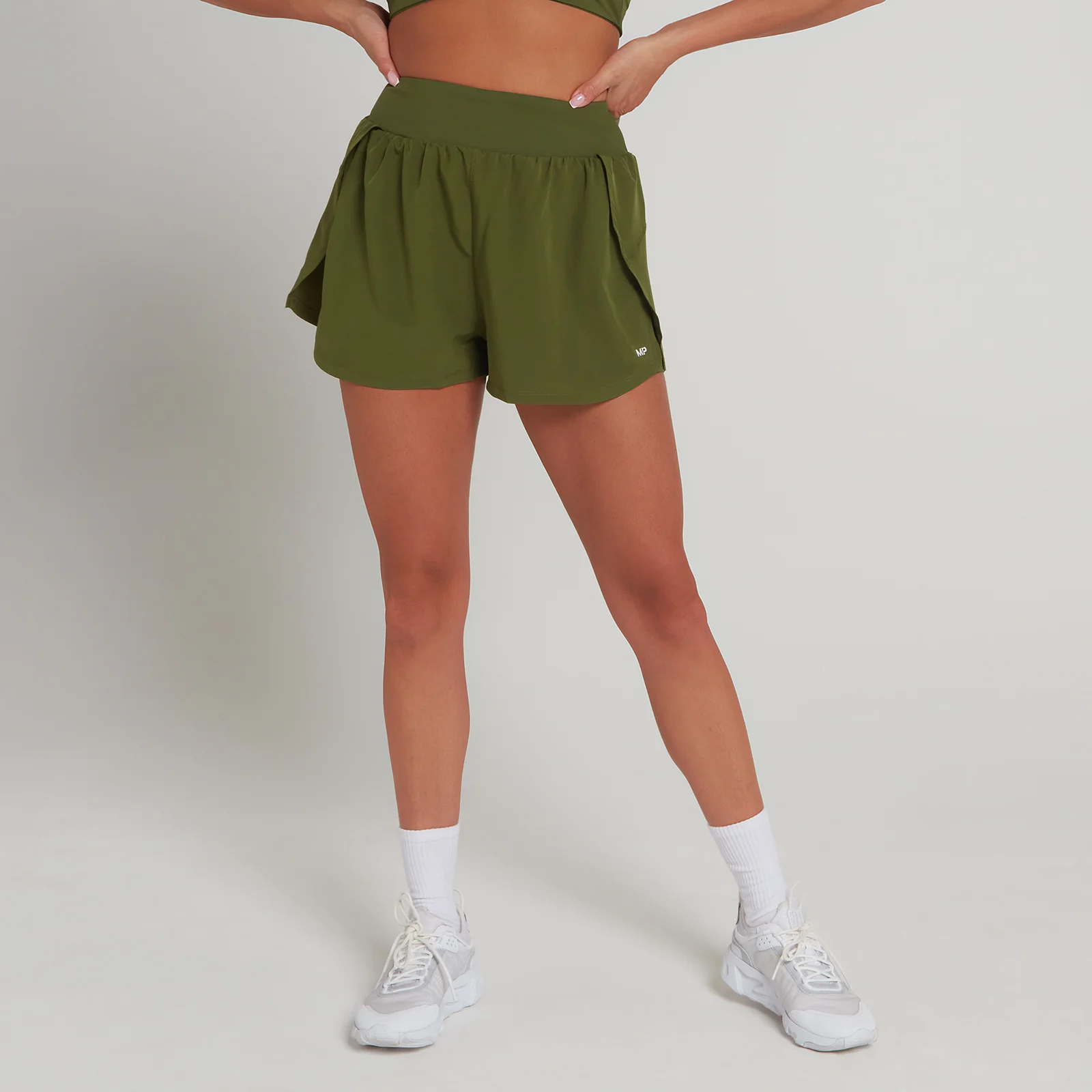 MP Naiste Adapt Double Layer Shorts kahekihilised lühikesed püksid - leherohelised - XXS Pilt 1