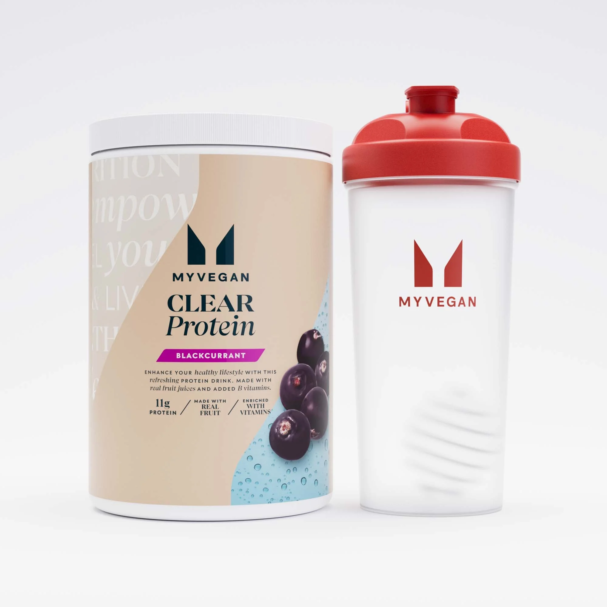 Clear Vegan Protein stardikomplekt - Mustsõstar Pilt 1