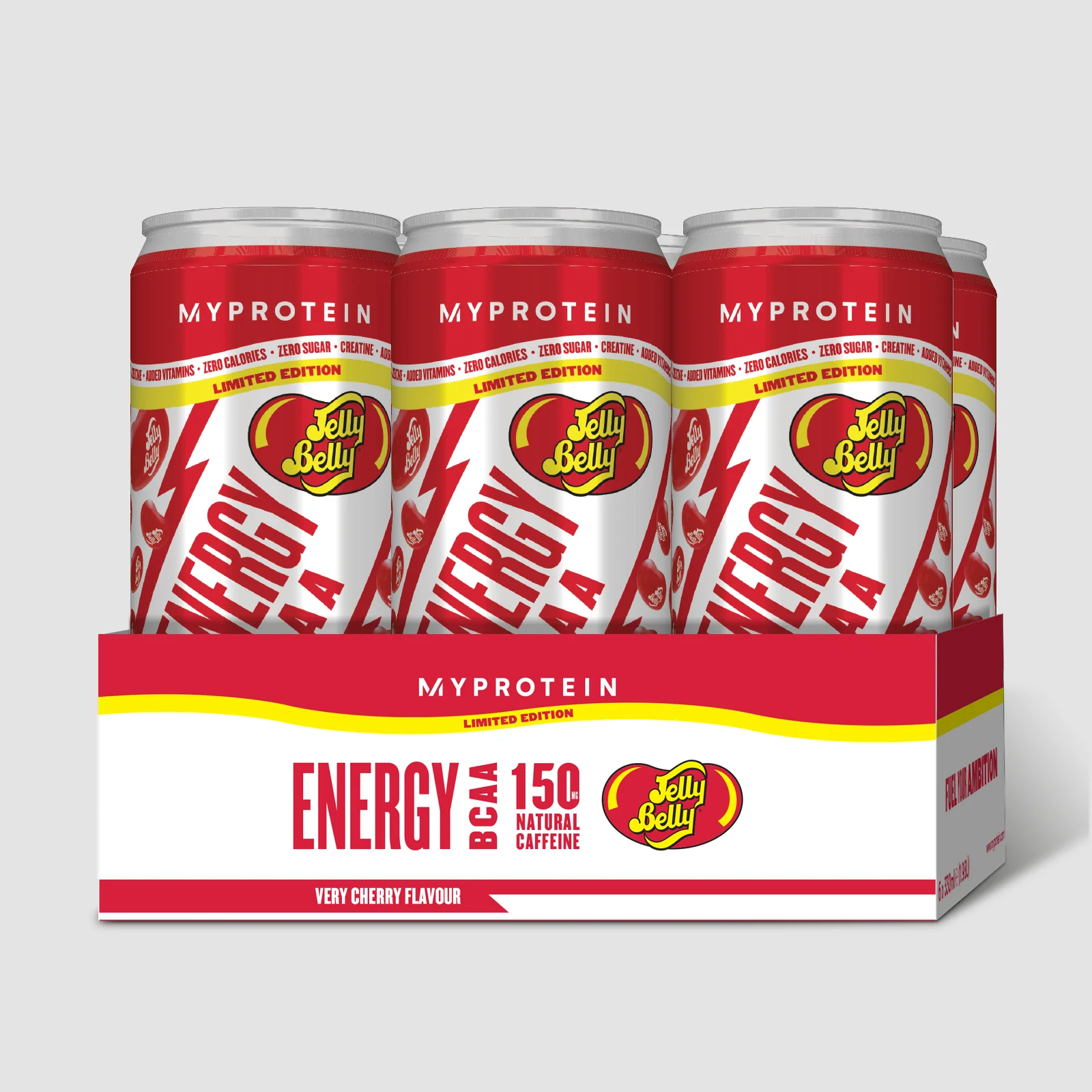 BCAA energiajook – Jelly Belly® - 6 x 330ml - Very Cherry Pilt 1
