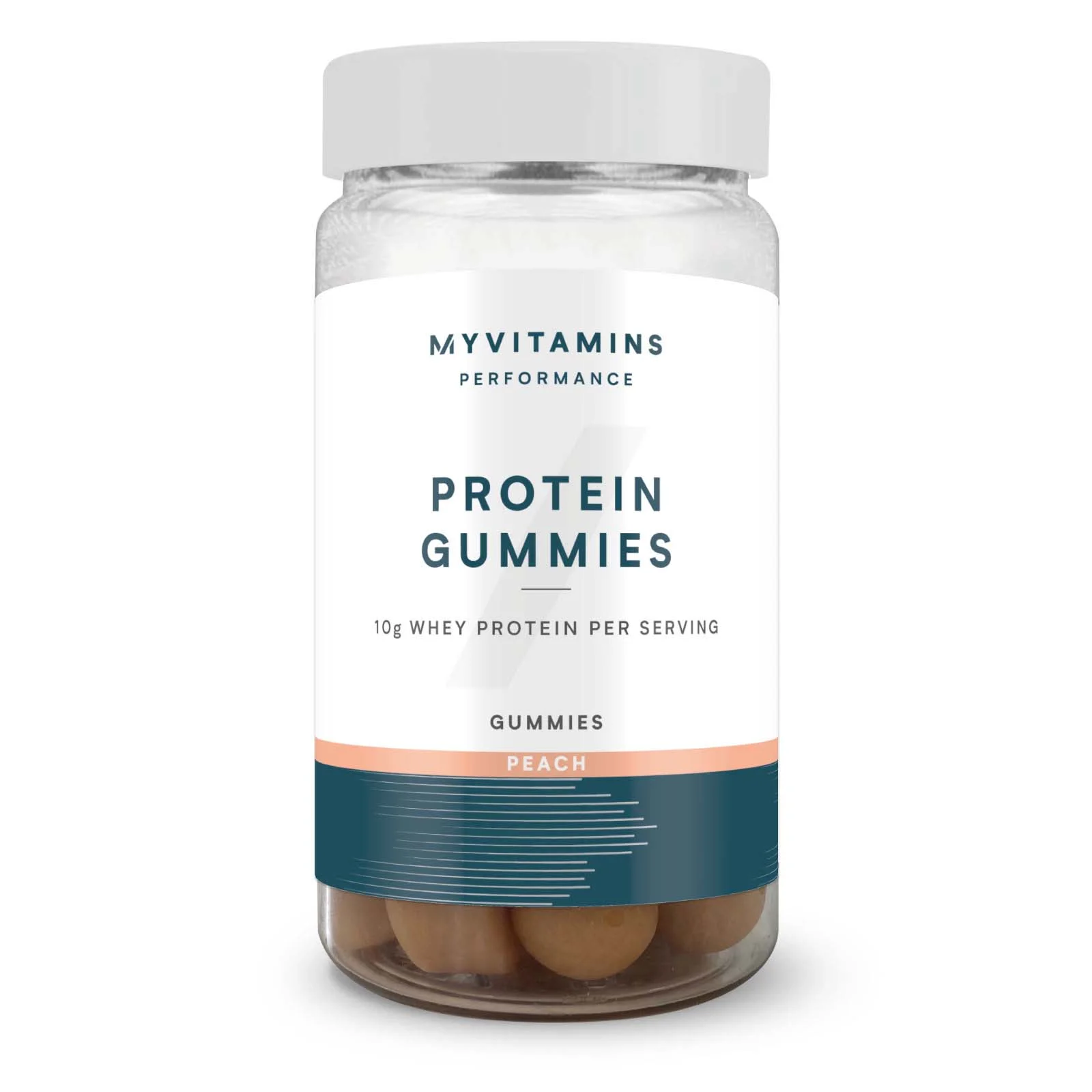 Myvitamins Protein Gummies - 56gummies - Peach Pilt 1