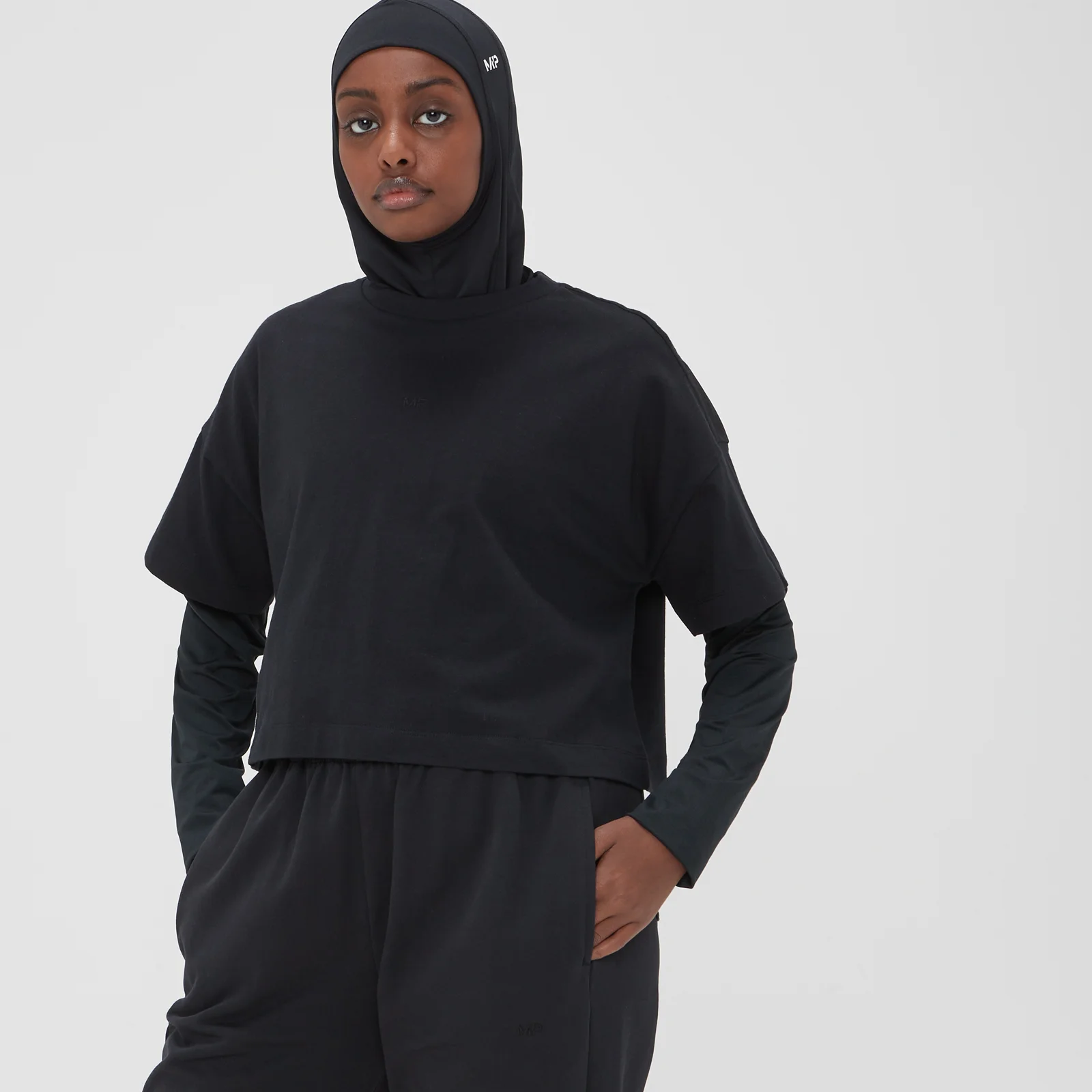 MP naiste Adapt lühike T-särk - must - XXS Pilt 1