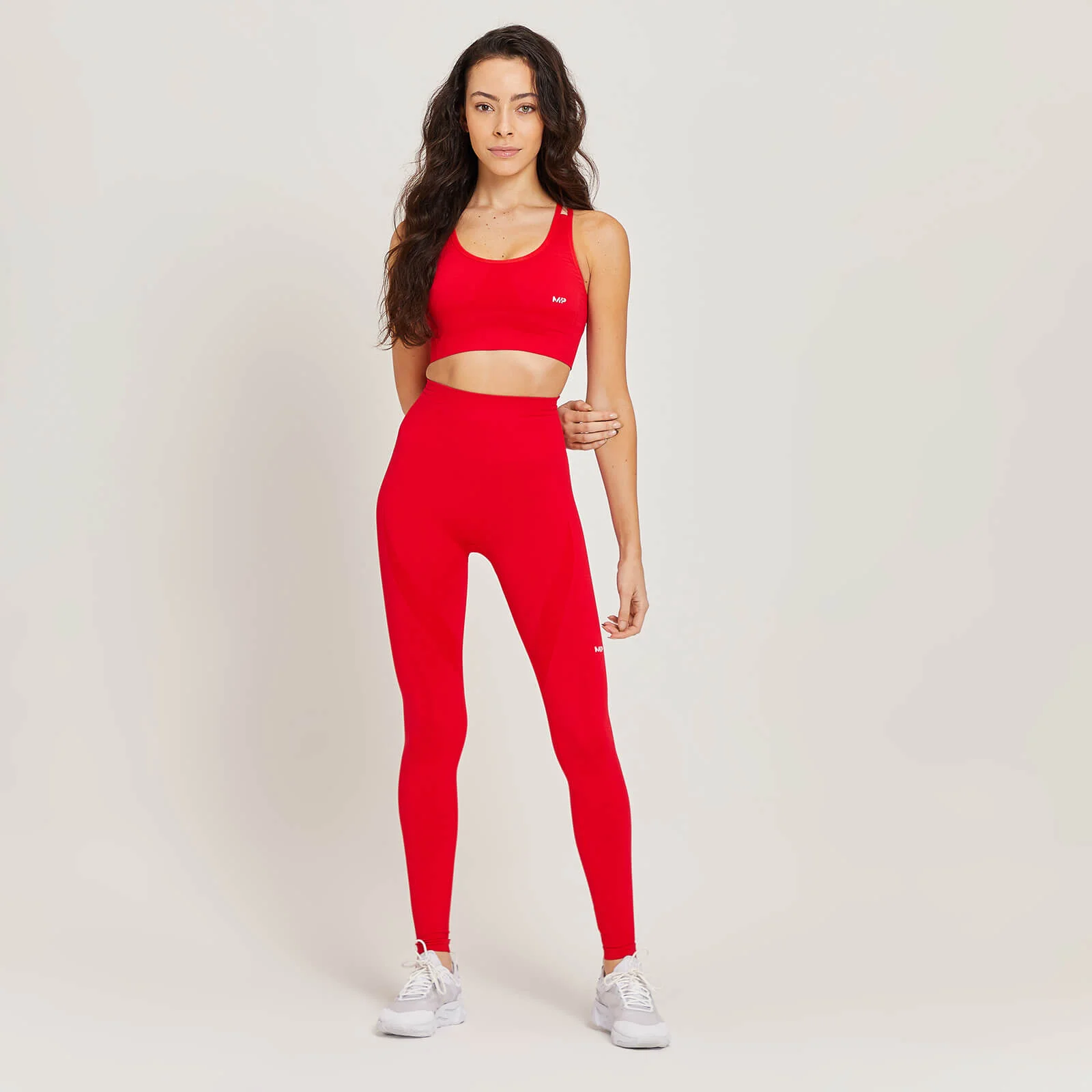 Limited Edition MP Naiste Tempo Õmblusteta Retuuside ja Spordirinnahoidja Komplekt - Ohupunane - XXS - XXS Pilt 1