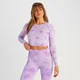 MP naiste Shape õmblusteta pikkade varrukatega kropp T-särk - Purple Tie Dye