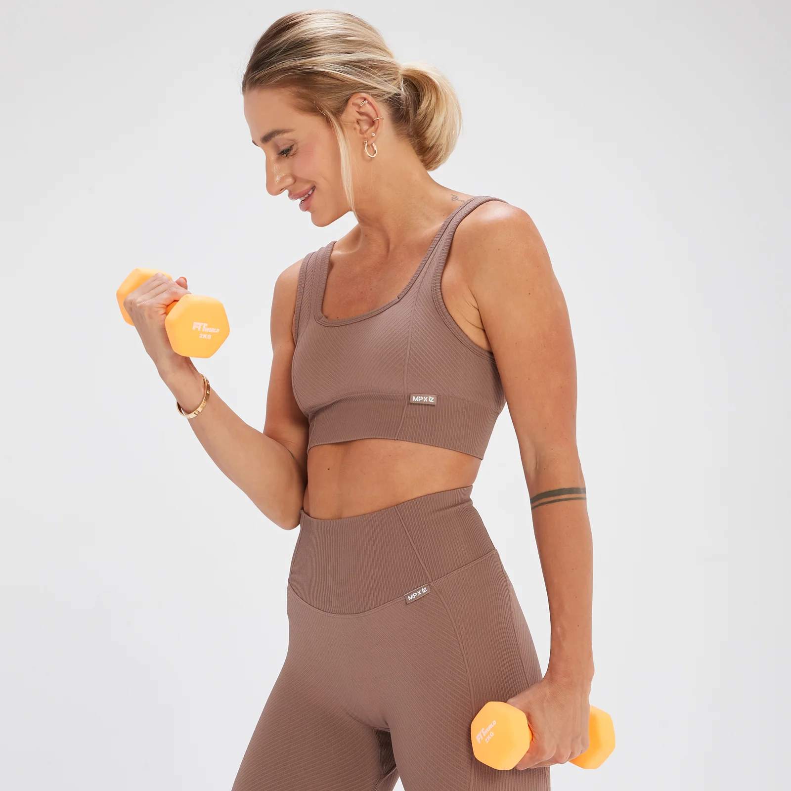 MP x Tatiana õmblusteta spordirinnahoidja - pruun - XS Pilt 1