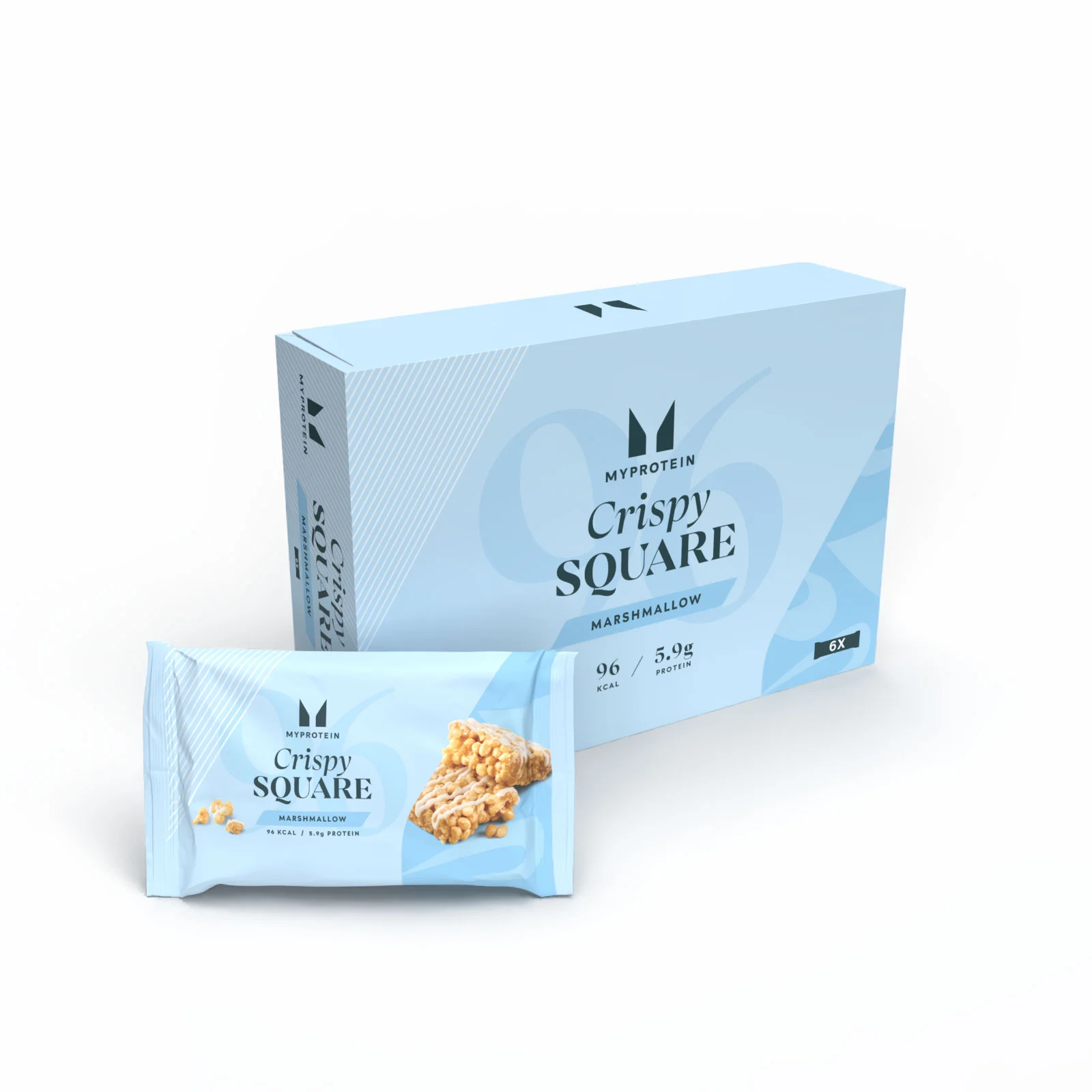 Crispy Square - 6 x 30g - Marshmallow Pilt 1