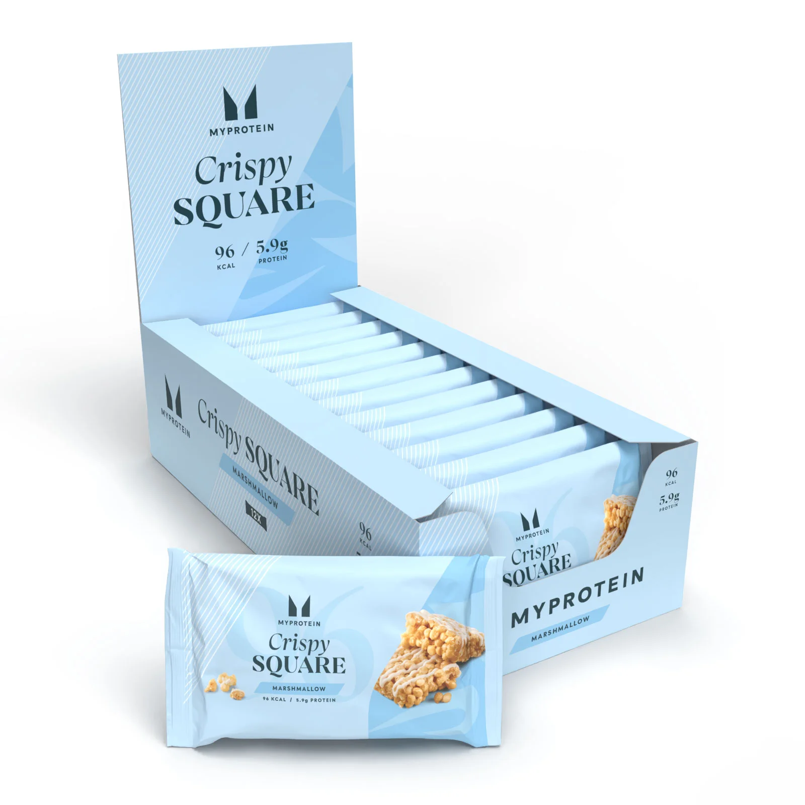 Crispy Square - 12 x 30g - Marshmallow Pilt 1