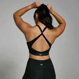 MP naiste Power ristpaeltega spordirinnahoidja – must - Size XXS