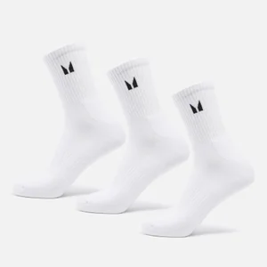 MP Unisex pikad sokid (3 tk pakis) - valge - Size UK 6-8