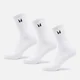 MP Unisex pikad sokid (3 tk pakis) - valge