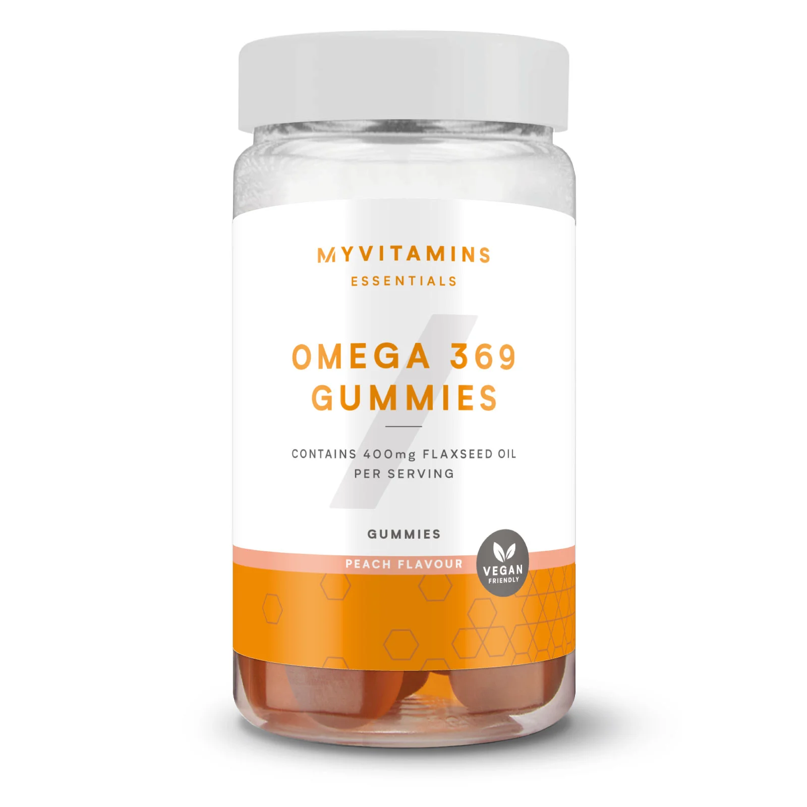 Omega 3-6-9 kummikommid - 60gummies - Peach Pilt 1