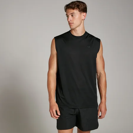 MP meeste Tempo "Oversized" Mesh Tank treeningsärk - värv Must