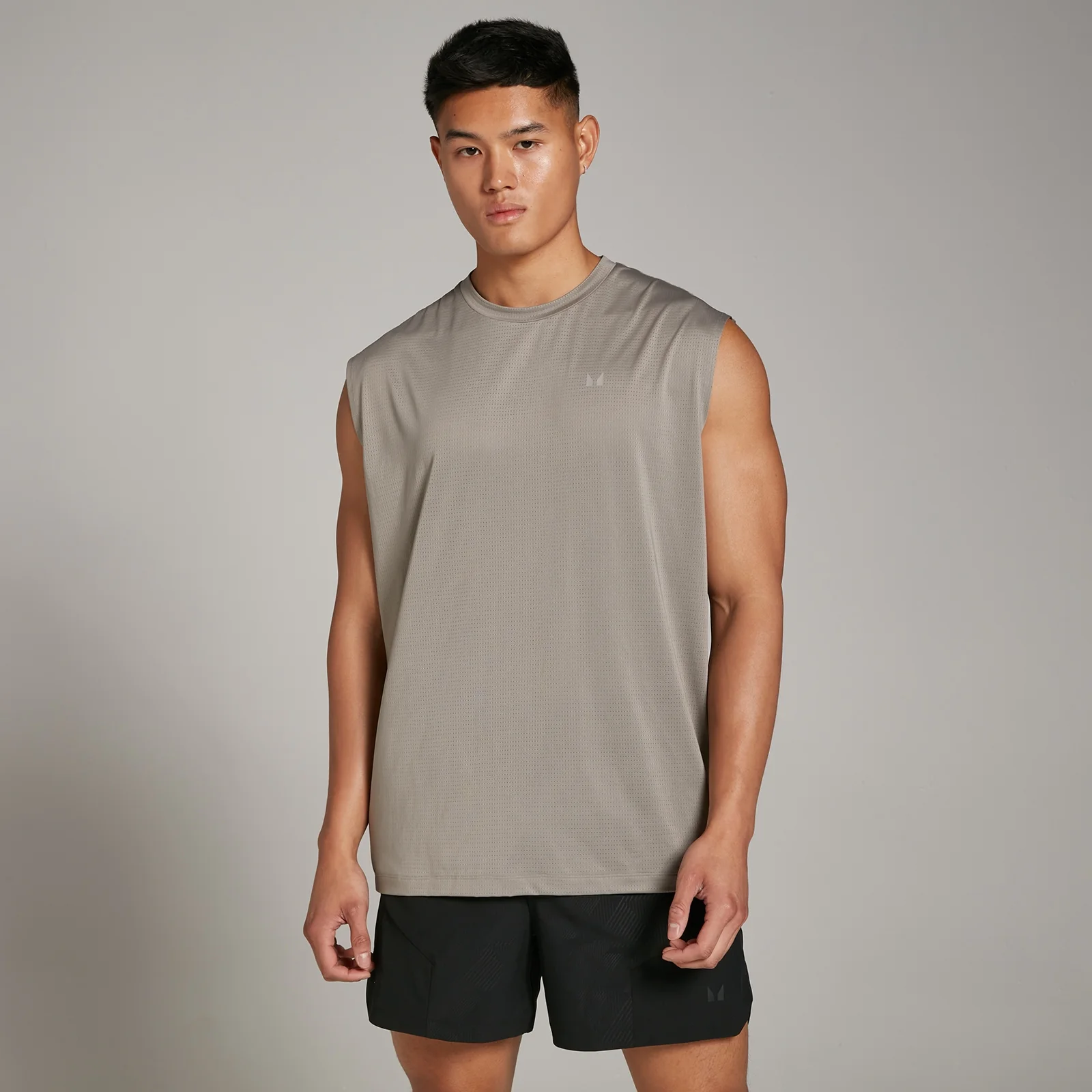 MP meeste Tempo "Oversized" Mesh Tank treeningsärk - värv Clay - XS Pilt 1