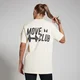 MP laia lõikega Move Club T-särk - retrovalge