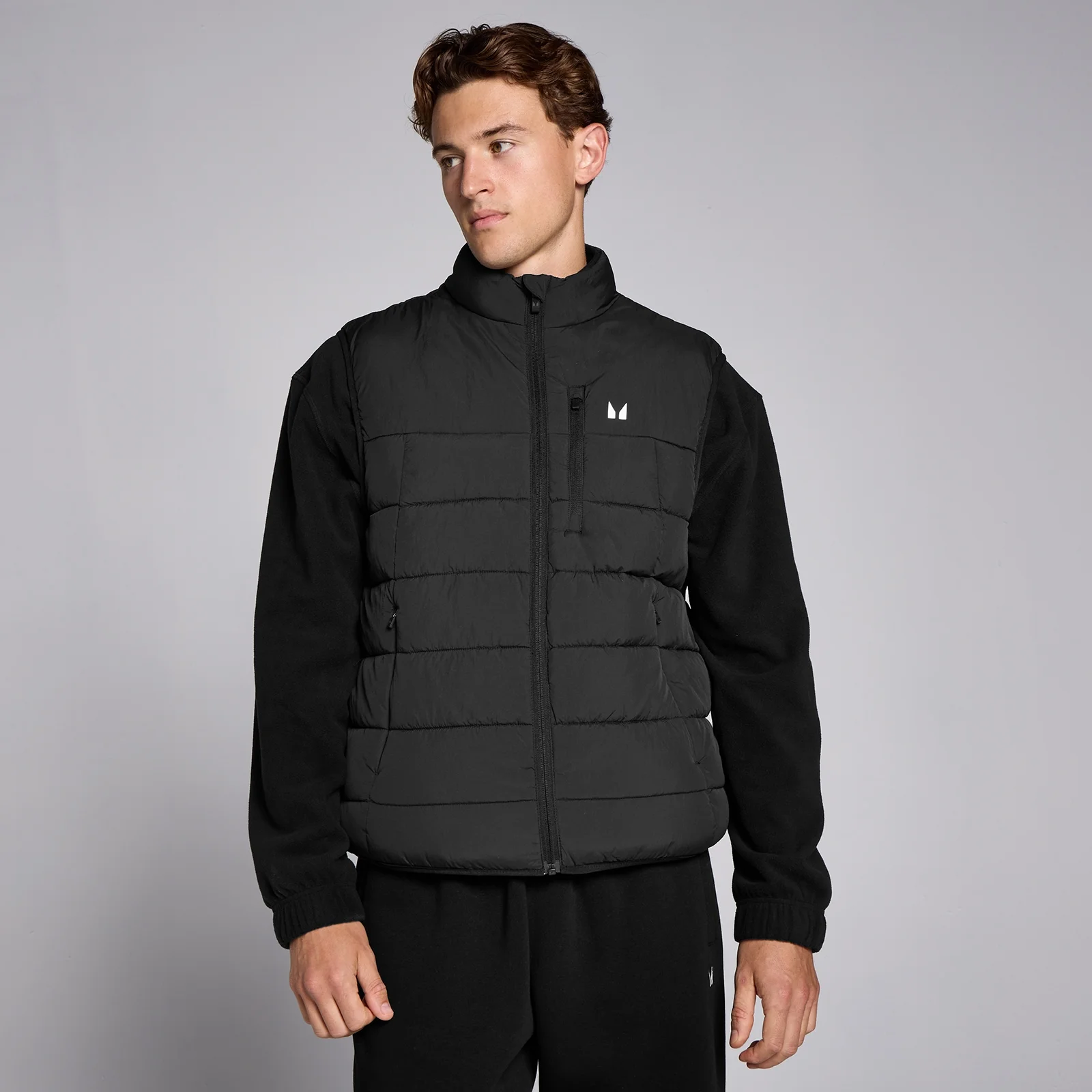 MP meeste kerge polsterdatud vest – must - M Pilt 1