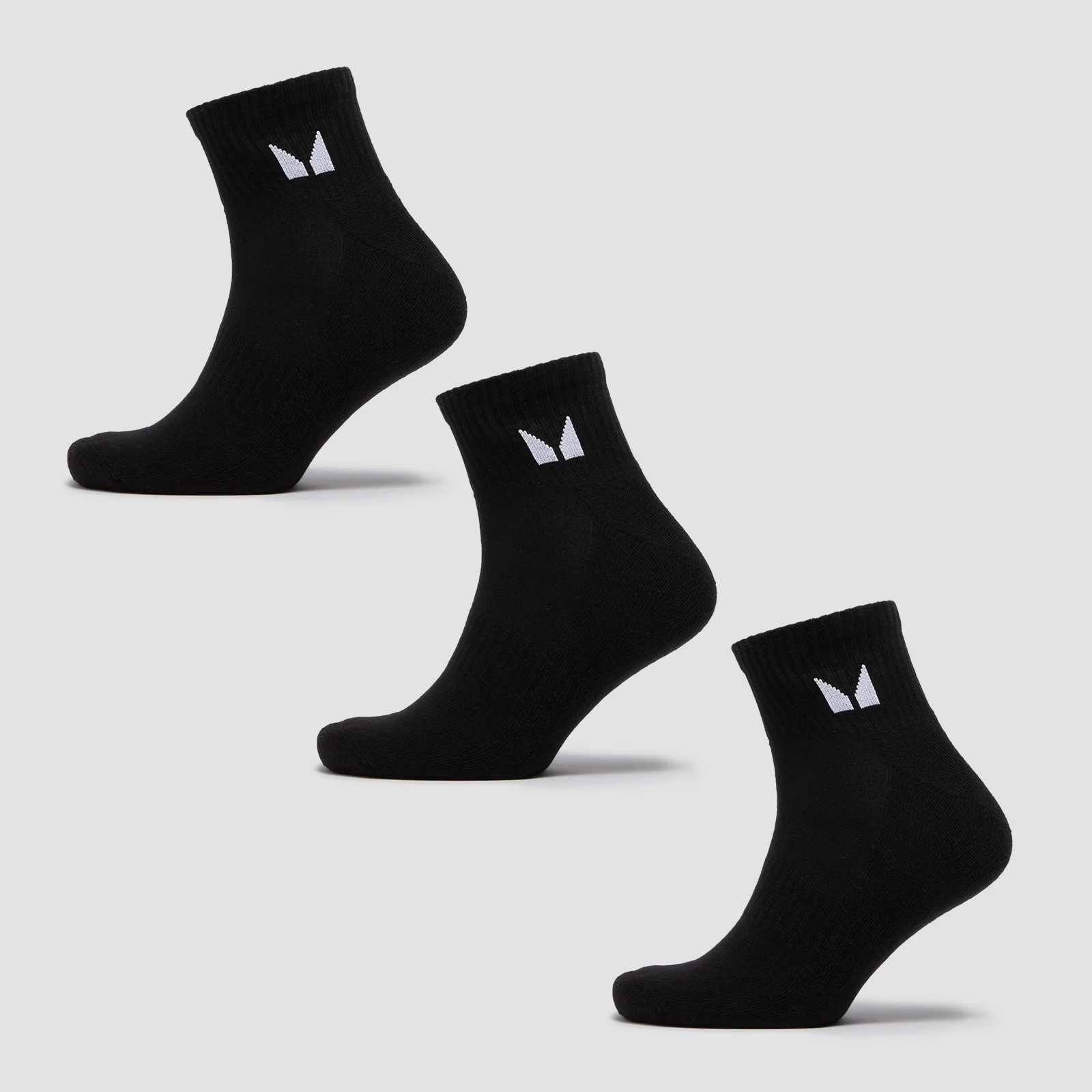 MP Unisex Ankle Socks (3 Pack) - Black - UK 6-8 Pilt 1