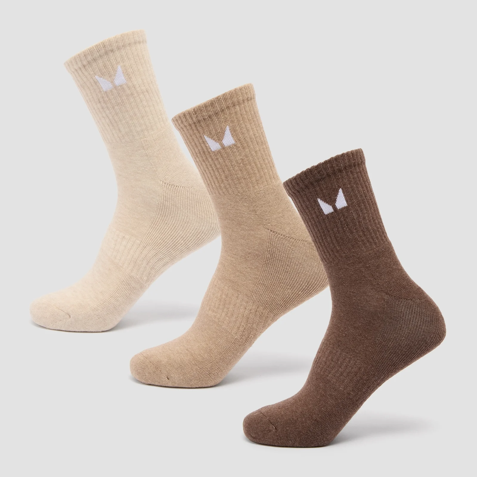 MP Unisex Crew Socks (3 Pack) - Neutral - UK 2-5 Pilt 1
