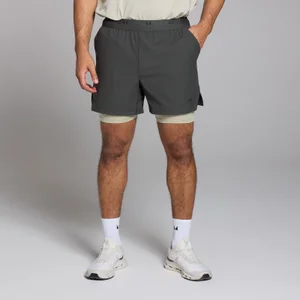 MP meeste Tempo 2 in 1 lühikesed püksid - kulunud must - Size XS