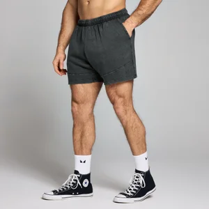 MP Origin-sarja pestud trükimustriga meeste lühikesed püksid – pestud mustad - Size XS