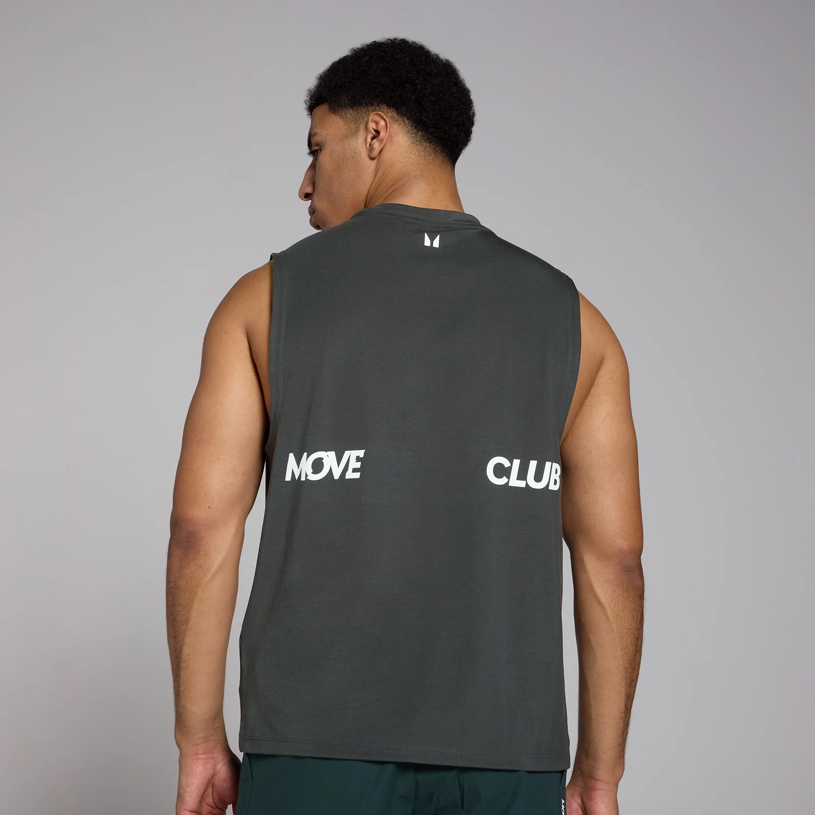 MP meeste tempo trükisega ülesuuruses tanktopp - kulunud must - XS Pilt 1