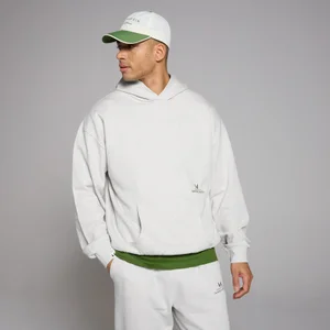 MP Lifestyle ülesuuruses kapuutsiga kampsun - helehall - Size S-M