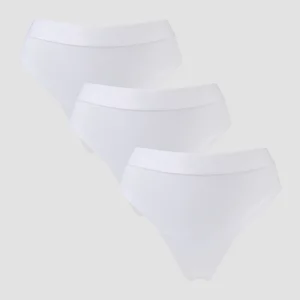 MP naiste keskmise kõrgusega stringid (3 tk) – valged - Size M