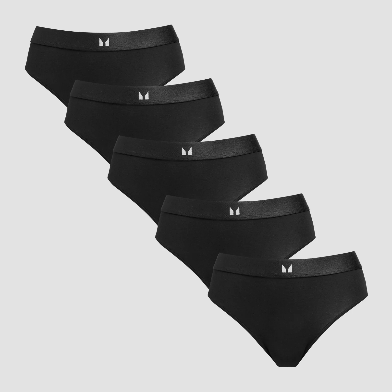 MP Women's Mid Rise Bikini Brief (5 Pack) - Black - M Pilt 1