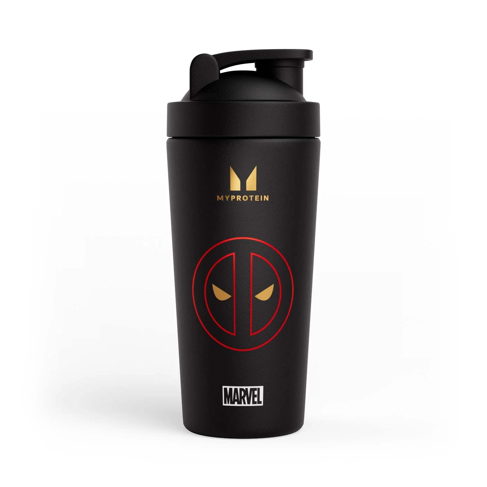 Myprotein Deadpool Metal Shaker - Black Pilt 1