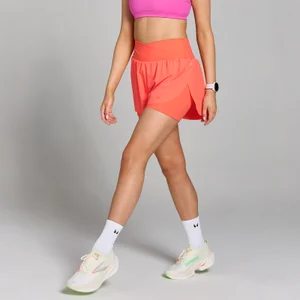 MP Velocity sarja naiste plisseeritud lühike jooksupüksseelik – merevaigukarva - Size XL