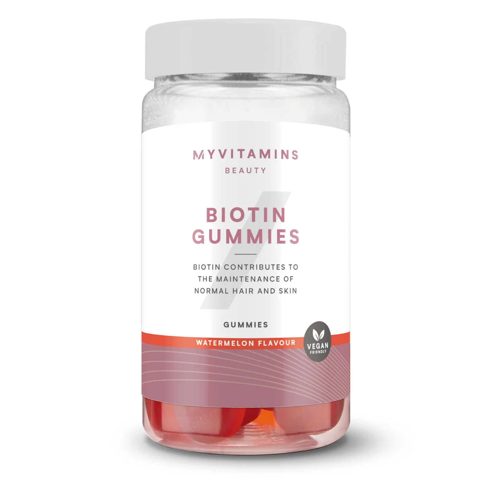 Biotiini kummikommid - 60gummies - Arbuus Pilt 1