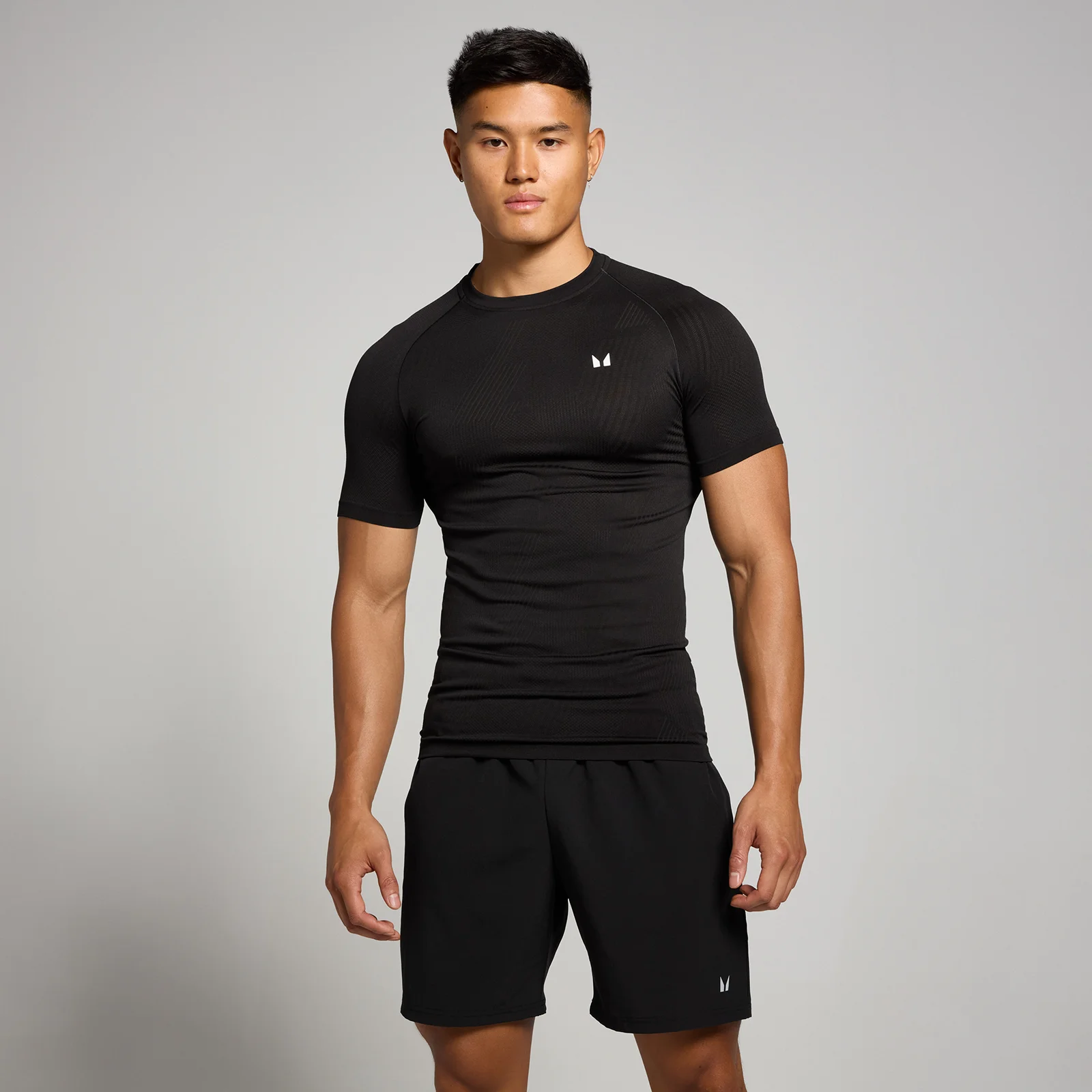 MP Tempo sarja meeste õmblusteta T-särk – must - XXL Pilt 1