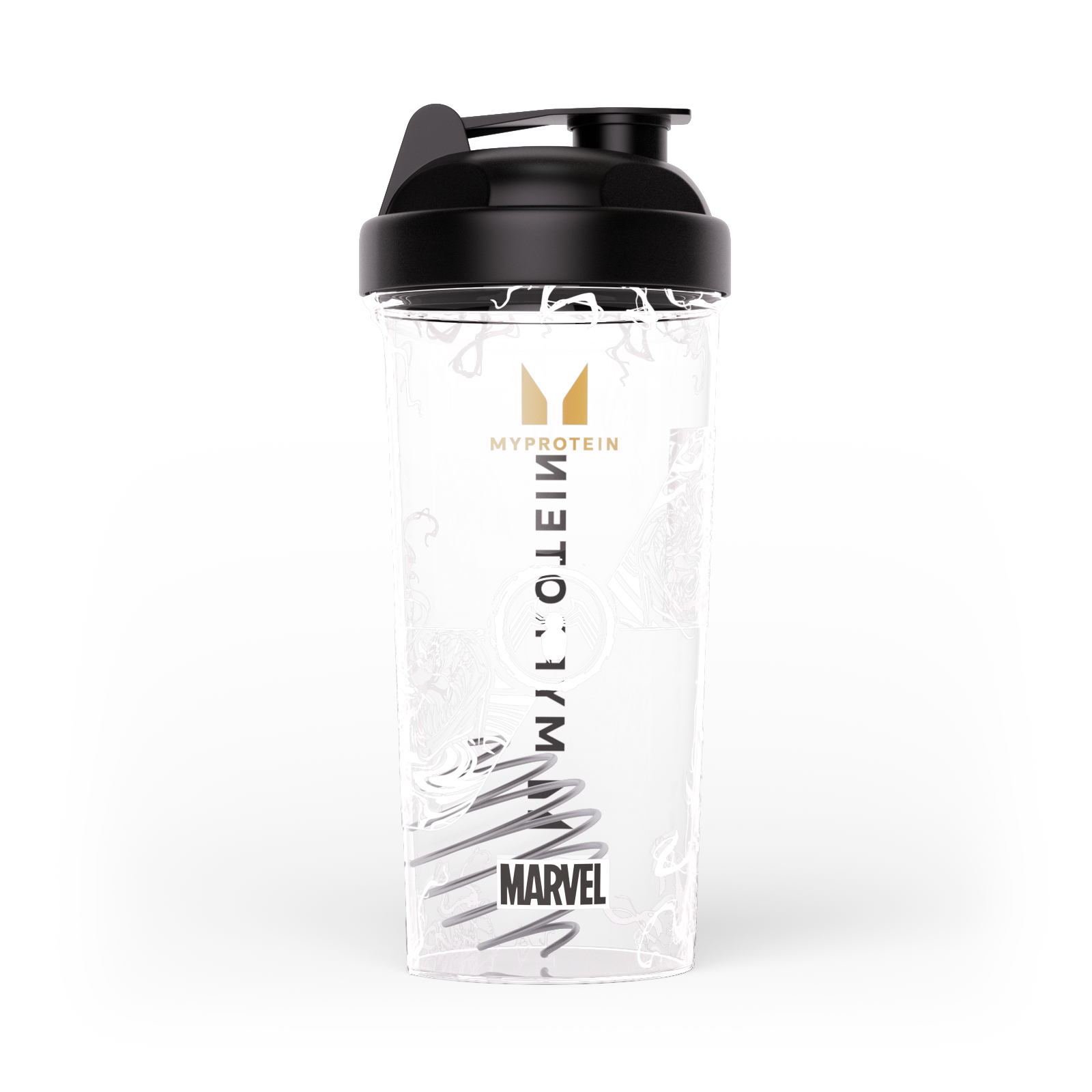 MARVEL Venomi plastist šeiker – läbipaistev/must Pilt 1